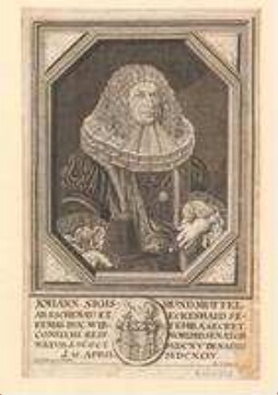 Johann (= Hans) Sigmund Muffel, Ratsherr; geb. 16. Oktober 1615; gest. 15. April 1694