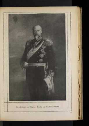 König Ferdinand von Bulgarien. Gemälde von Prof. Nikola Michailoff.