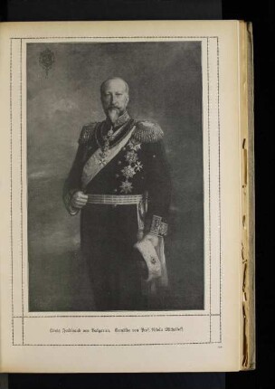 König Ferdinand von Bulgarien. Gemälde von Prof. Nikola Michailoff.