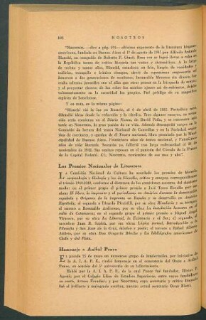 Los Premios Nacionales de Literatura