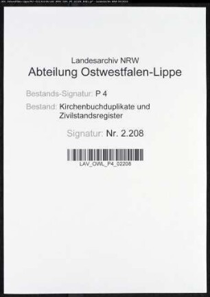 Kirchenbuchduplikat der katholischen Gemeinde Reiste (GHT 1808-1830). (Gemeinde: Reiste, katholische Gemeinde)