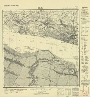 2424 (alte Nr.: 1028) Wedel, Meßtischblatt (4cm - Karte)
