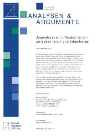 Jugendszenen in Deutschland - zwischen Islam und Islamismus