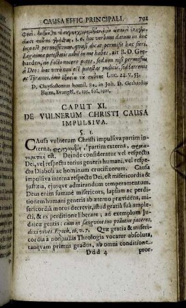 Caput XI. De Vulnerum Christi Causa Impulsiva.