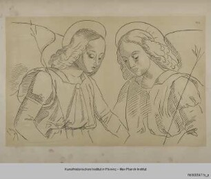 Zwei Engel (nach dem Madonnenbildnis von Giovanni Santo in der Galleria Nazionale in Urbino)