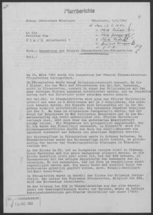 Ödenwaldstetten-Pfronstetten: Inspektionsbericht 1962