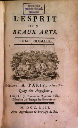 L' Esprit Des Beaux Arts, 1