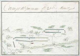 WHK 8 Reichs- und Französischer Krieg von 1688-1697 bis zum Frieden von Ryswick: Feldlager bei Grammene, 27. August 1692
