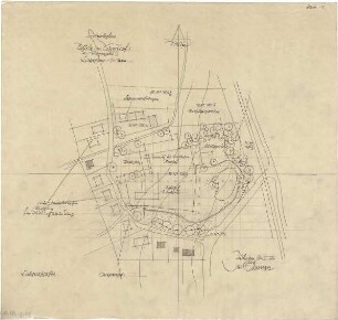 Gsaenger, Gustav; Schondorf am Ammersee (Bayern); Atriumschule - Schule Vorprojekt 2, Eingabeplan (Lageplan)