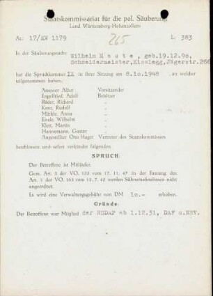 Maute, Wilhelm