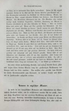 2. Romane in englischer Manier