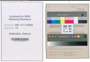 Entnazifizierung Gertrud Hollenders , geb. 27.05.1914 ()