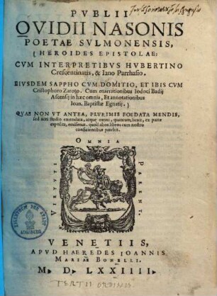 Heroides epistolae