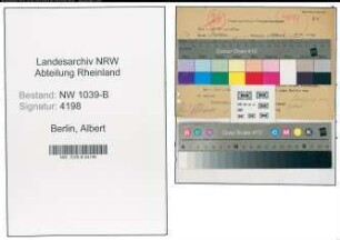 Entnazifizierung Albert Berlin , geb. 00.00.0000 (Beamter)