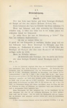 § 2. Erbeinsetzung