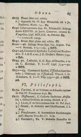 63-82, VI. Philosophi - VIII. Astronomi
