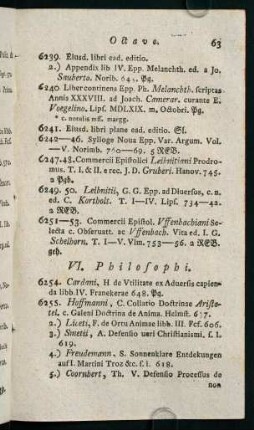 63-82, VI. Philosophi - VIII. Astronomi