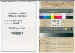 Entnazifizierung Paul Muehlhaus , geb. 17.04.1905 (Kaufmaennischer Angestellter)