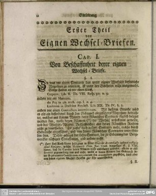 Erster Theil von Eignen Wechsel=Briefen