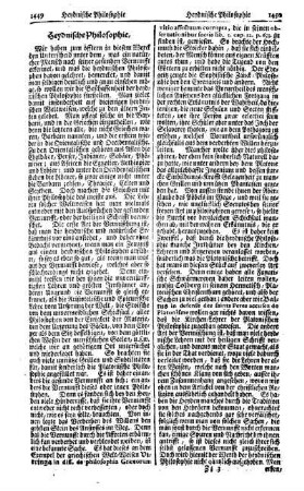 Heydnische Philosophie