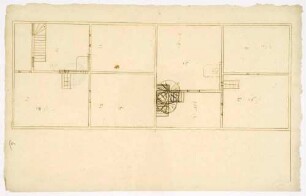 Grundriss der Räume der Mühle (Folio, Tinte)