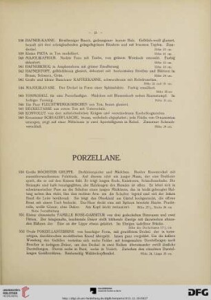 Porzellane (Nr. 550-653)