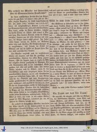 Willst du nicht solche Thränen trocknen?