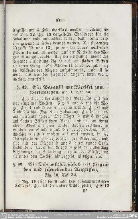 §. 42. Ein Pasquill mit Wechsel zum Verschließen, Fig. 1, Taf. 32