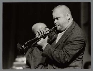Andrzej Przybielski : Portrait des Trompeters Andrzej Przybielski beim 26. Jazz Jamboree Warschau 1984