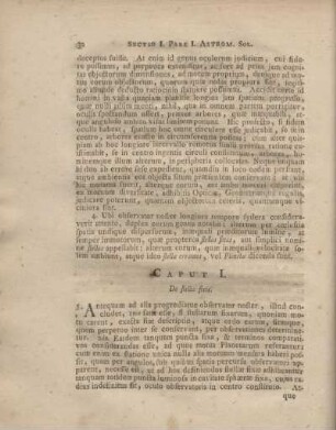Caput I. De stellis fixis.
