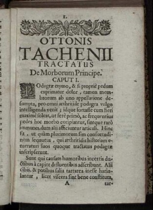 De Morborum Principe. Caput I.