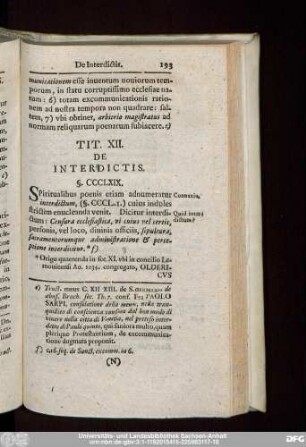 Tit. XII. De Interdictis.