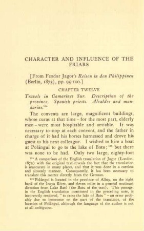 Character and influence of the friars