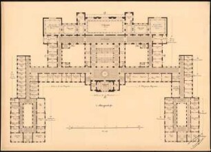 Rathaus, Hannover: Grundriss 1.OG, 1:200