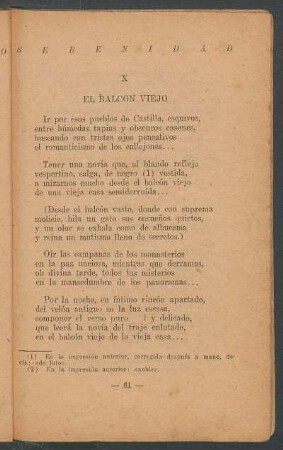 X - El balcón viejo
