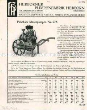 Transportable Motorpumpen