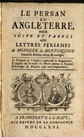 Le Persan en Angleterre