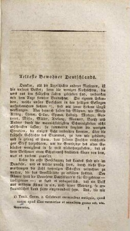 Germanien und seine Bewohner : nach den Quellen dargestellt