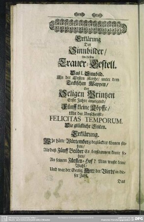 Erklärung Der Sinnbilder, An diesem Trauer-Gestell