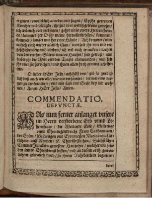 Commendatio Defunctae