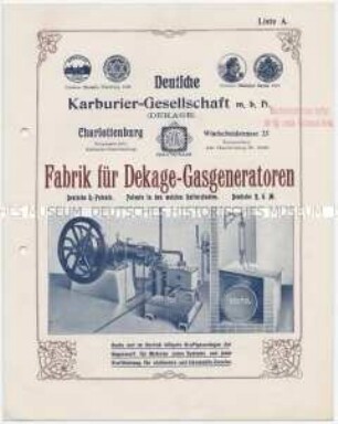 Dekage-Gas-Generatoren