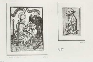 links: St. Augustinus und St. Johannes; rechts: Heiliger Hieronymus, den Löwen operierend