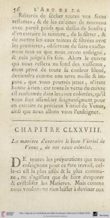 Chapitre CLXXVIII