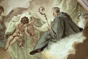 Westliches Bild: Tod des heiligen Ulrich