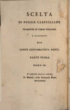 Colecciòn de poesias castellanas. T. 3