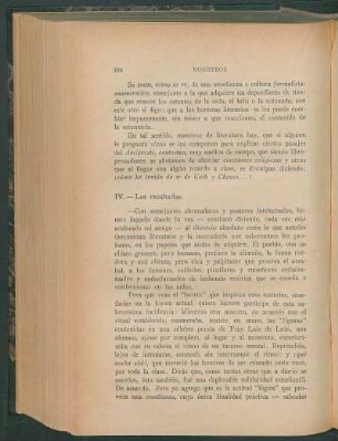 IV. - Los resultados