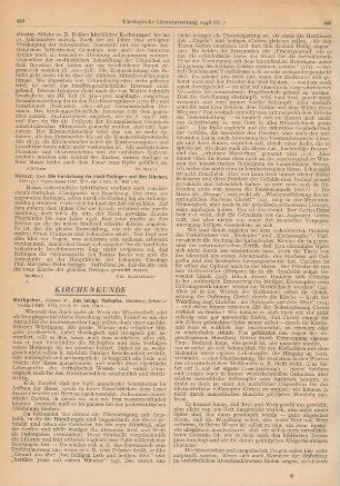 439-441 [Rezension] Rathgeber, Alphons Maria, Das heilige Meßopfer