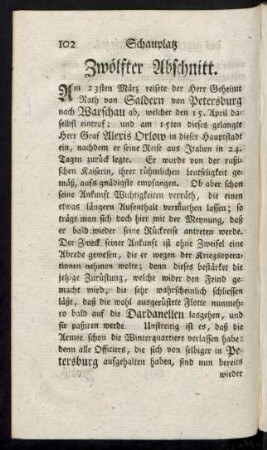 Zwölfter Abschnitt.