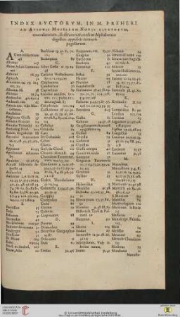 Index Auctorum