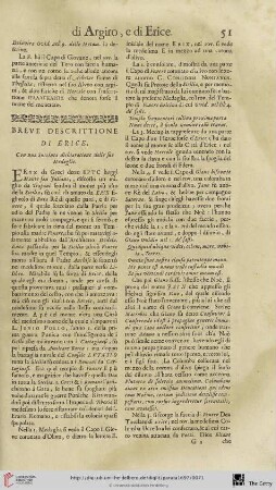 Breve descrittione di Erice